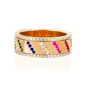 Rainbow Spining Band Ring